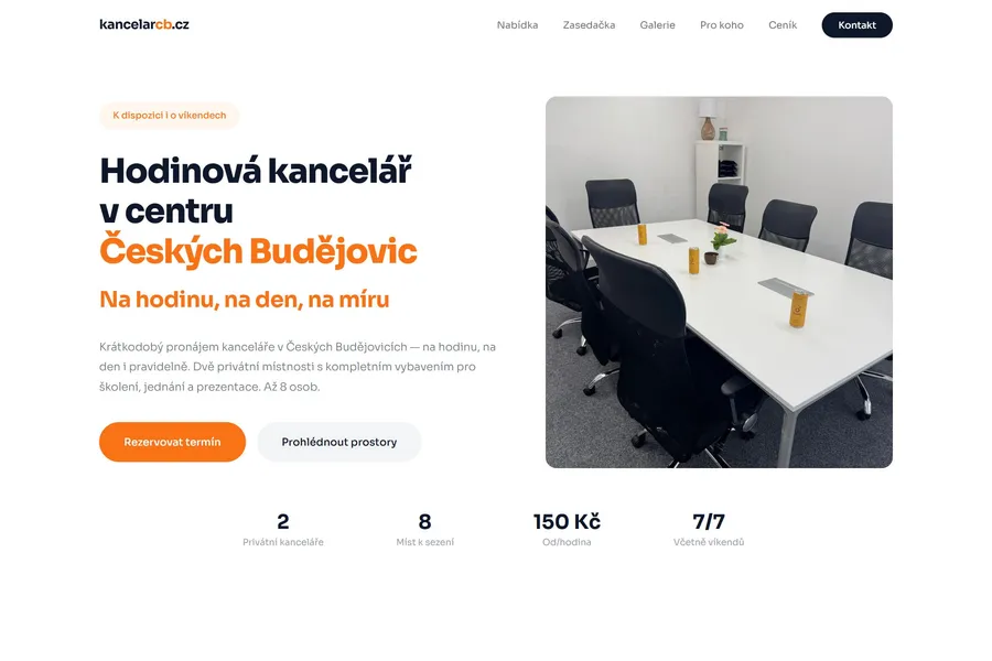 Náhled webu kancelarcb.cz — tvorba webu České Budějovice