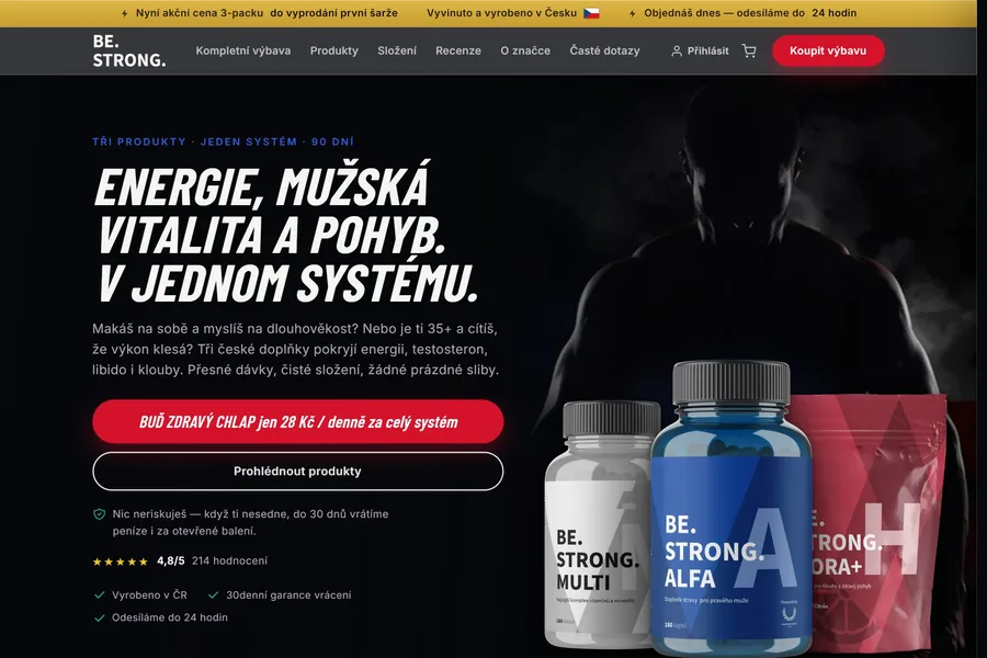 Náhled webu zdravychlap.cz — tvorba webu České Budějovice